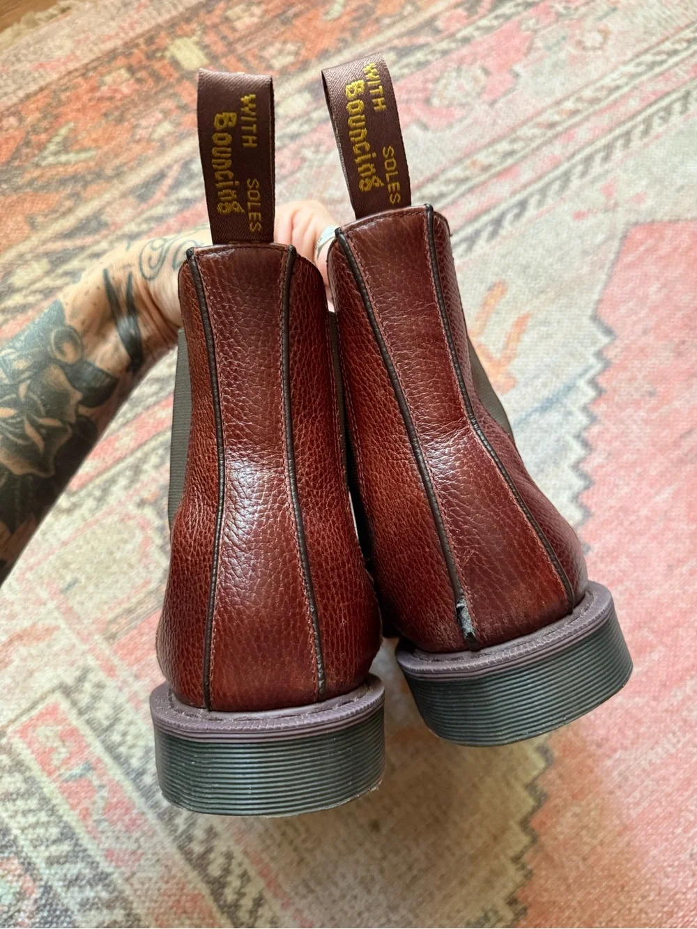 Men's Chelsea Dr Martens in Oxblood Leather